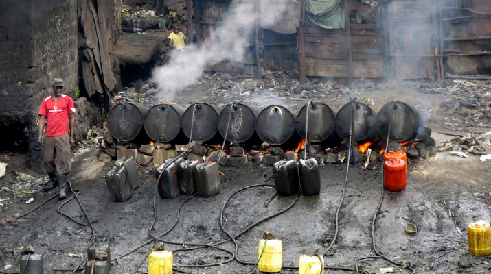 A photo of illicit brew